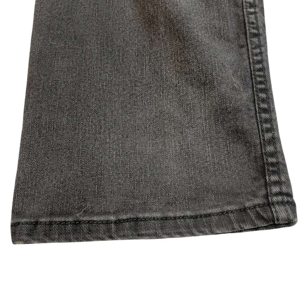 Levis 502 Jeans Mens 42x36 (Fit 42x34) Faded Black Denim Light Stretch